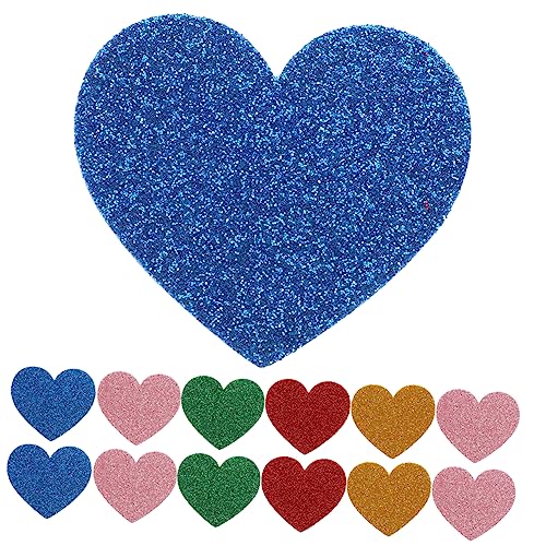 BESPORTBLE 15Stücke Selbstklebende Herzaufkleber Bunten Farben Aufkleber Für DIY Projekte Basteln Und Dekoration von BESPORTBLE