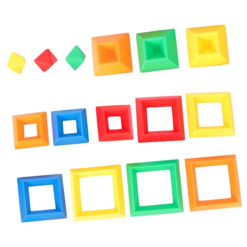 BESPORTBLE 15Stücke Teiliges Pädagogisches Pyramidenspielzeug aus Frühpädagogische Bausteine für Stem Kreativität und Motorik Farben Zufällig Ausgewählt BESPORTBLE 15Stücke Teiliges Pädagogisches Pyramidenspielzeug aus Frühpädagogische Bausteine für Stem Kreativität und Motorik Farben Zufällig Ausgewählt von BESPORTBLE