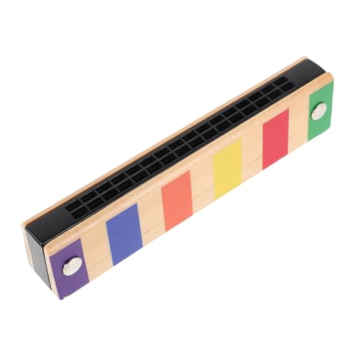 BESPORTBLE 16 Kinderharmonika Aus Holz Mundononica Instrument Valentinstag-mundharmonika Mundharmonika Für Kleinkinder Mundharmonika Kleinkind Recorder Mundharmonika Metall von BESPORTBLE