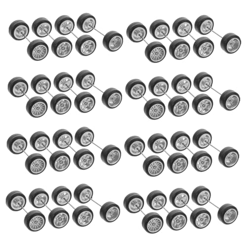 BESPORTBLE 16 Paare Scale Modellauto Gummiräder mit Detaillierten Legierungsfelgen Realistische Tragbare Auto Zubehör für Sammler Austauschbar und Stilvoll von BESPORTBLE