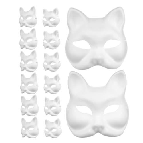 BESPORTBLE 16 Stück Teiliges DIY Blanko Bastelmasken Katzen und Fuchsdesigns zum Bemalen Vielseitig für Halloween Fasching Kindergeburtstag Einfache Gestaltung mit Farben und Markern Kreative BESPORTBLE 16 Stück Teiliges DIY Blanko Bastelmasken Katzen und Fuchsdesigns zum Bemalen Vielseitig für Halloween Fasching Kindergeburtstag Einfache Gestaltung mit Farben und Markern Kreative von BESPORTBLE