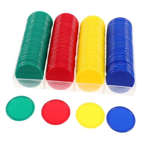 BESPORTBLE 160 Stück Bunte Plastik-spielmarken Lernzähler für Lehrer Klassenzimmer Belohnungsmünzen Vielseitig Einsetzbar für Bingo Mathematik und Verhaltensbelohnung von BESPORTBLE