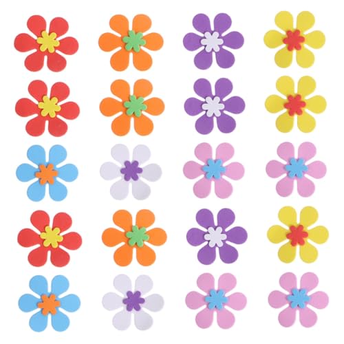 BESPORTBLE 160Stücke Selbstklebende Eva Blumenaufkleber Moosgummi Sticker für Kinderzimmer Deko und Bastelprojekte für Kreative DIY Gestaltung von BESPORTBLE