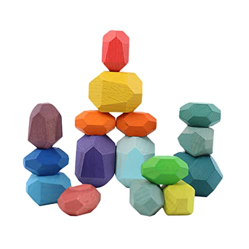 BESPORTBLE 16Stücke Farbige Holzsteine Stapelspielzeug Montessori Bausteine Für Kreative Spielideen Erkennungsspielzeug Für Stapelbare Holzstein Spielzeuge Verschiedenen BESPORTBLE 16Stücke Farbige Holzsteine Stapelspielzeug Montessori Bausteine Für Kreative Spielideen Erkennungsspielzeug Für Stapelbare Holzstein Spielzeuge Verschiedenen von BESPORTBLE
