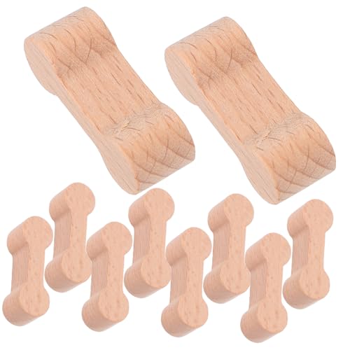 BESPORTBLE 16Stücke Holzgleisverbinder Für Spielzeugeisenbahnen DIY Gleisadapter Für Holzschienen Dekorative Gleisverbindungen Für Kreative Eisenbahnszenen Kompatibel Mit Gängigen Marken von BESPORTBLE