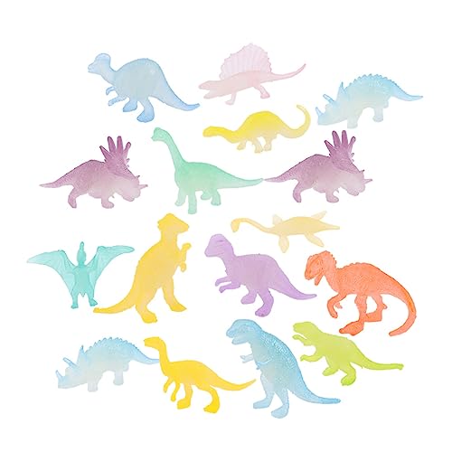 BESPORTBLE 16Stücke Leuchtende Dinosaurier Spielzeuge Glühende Dinosaurier Figuren Für Perfektes Für Dinosaurierpartys Und Sammlungen von BESPORTBLE