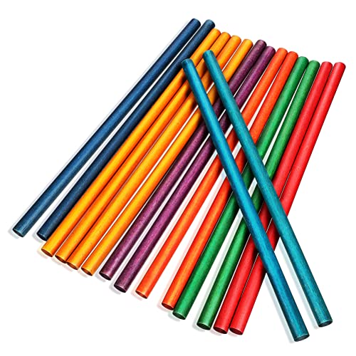BESPORTBLE 16Stücke Teiliges Farbenfrohe Rhythmusstäbe Percussion Instrumente Für Musikspielzeug Für Kreative Musikanfänge Fördert Rhythmusgefühl Und Koordination von BESPORTBLE