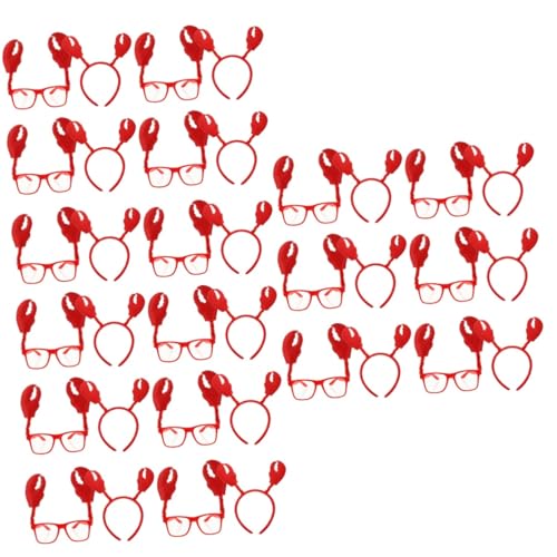 BESPORTBLE 18 Sätze Halloween-Krabbenkostüm für Bands Palmenfreunde Halloween -Kostüm halloween costume halloween kleidung orgien Krabben-Cosplay-Kostüm Krabben-Party-Dekorationen Plastik rot von BESPORTBLE