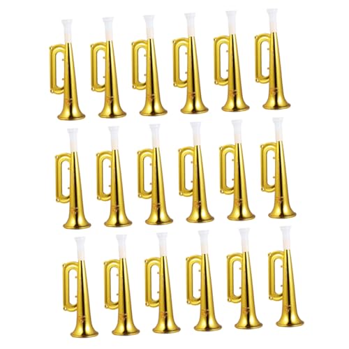 BESPORTBLE 18 Stück Teiliges Sportfans Trompete Lärmmacher Goldfarben Ergonomisch Komfortabel für Fußballspiele Geburtstagsfeiern und Schulveranstaltungen Robust Langlebig von BESPORTBLE
