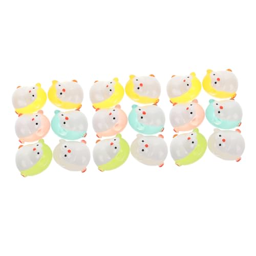 BESPORTBLE 18Stücke Pinguin Figuren Dekorationsfiguren Leuchtende Pinguine für Mini Auto und Farben von BESPORTBLE