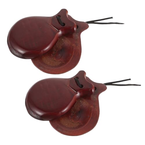 BESPORTBLE 1Paar Castanets Aus Musikinstrumente Für Rhythmusspiele Für Musikalische Früherziehung Kinderspielzeug Kreativität Und Koordination von BESPORTBLE