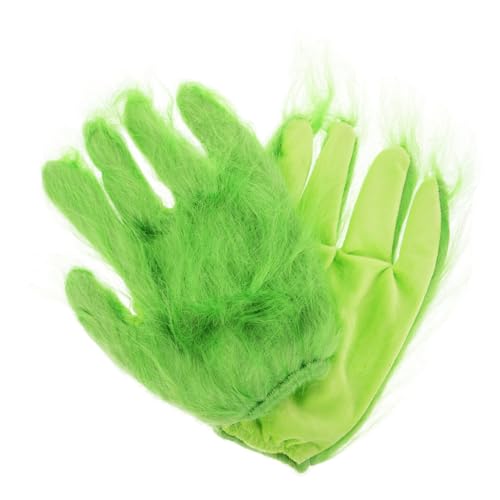 BESPORTBLE 1Paar Grüne Monsterhandschuhe Halloween Kostüm Zubehör Lustige Furry Handhandschuhe Für Kostümpartys Gruselige Dekorationen Und Kreative Verkleidungen von BESPORTBLE