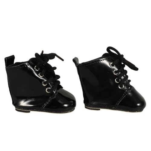 BESPORTBLE 1Paar Miniatur PU Stiefel für Puppen Stilvolle Puppenschuhe aus PU Material Dekorativ und Langlebig als Fotodekoration für Ankleiden von Puppen von BESPORTBLE