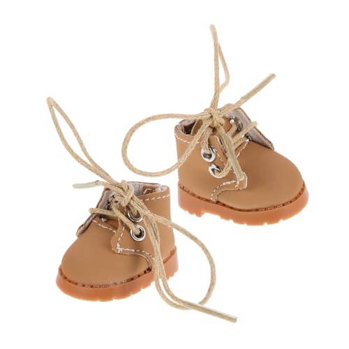 BESPORTBLE Puppenschuhe für Puppenhaus Verstellbare Schnürsenkel Niedliche Miniatur Zubehör für Puppen Charmante Designs für Spielset und Fotografie von BESPORTBLE