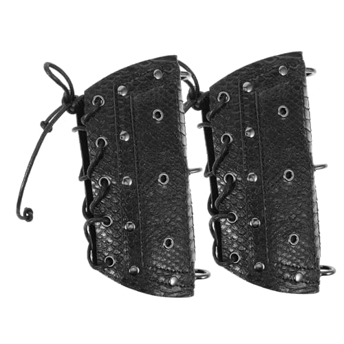 BESPORTBLE 1Paar Punk Armmanschetten Lange Schlangenleder Muster Armstulpen Für Halloween Cosplay Kostüm Party Unisex Punk Armmanschette Für Männer Frauen von BESPORTBLE