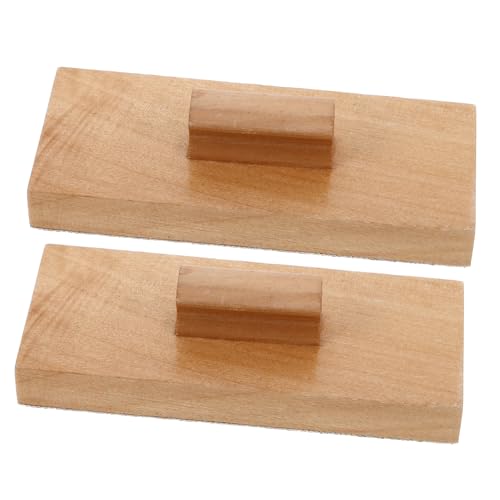 BESPORTBLE 1Paar Sandblock Klöppel Aus Holz Rhythmusspielzeug Für Schlaginstrument Musikalität Kreatives Lernspielzeug Für Kleinkinder Orff Instrument Für Musikalische von BESPORTBLE
