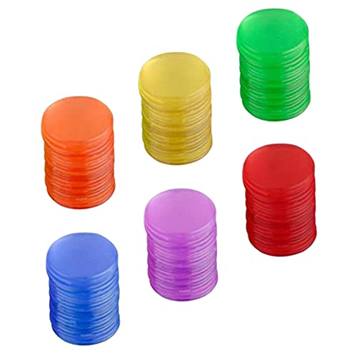 BESPORTBLE 1Packung Transparente Bingo Chips Spielchips Für Währungs Und Zählspiele Für Bingo Events Und Mathe Lernspiele von BESPORTBLE