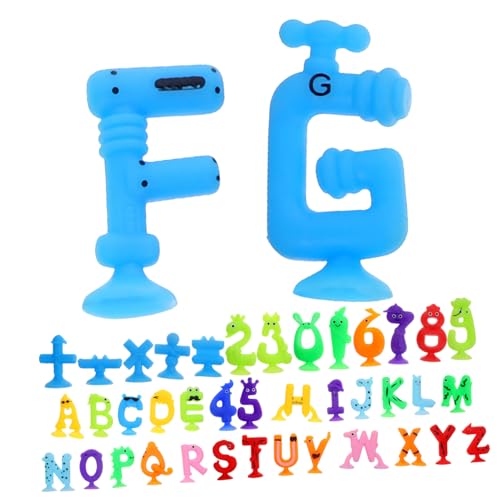 BESPORTBLE 1Satz Alphabet Saugnapf Lernspielzeug Teilig für Intelligente Entwicklung für Badewanne Eltern Junge Mädchen Interaktion von BESPORTBLE