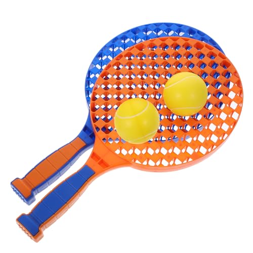 BESPORTBLE 1Satz Badminton Mit Plastik Schlägern Und Bällen Tragbares Sportspielzeug Für Outdoor Aktivitäten Und Garten Spiele von BESPORTBLE