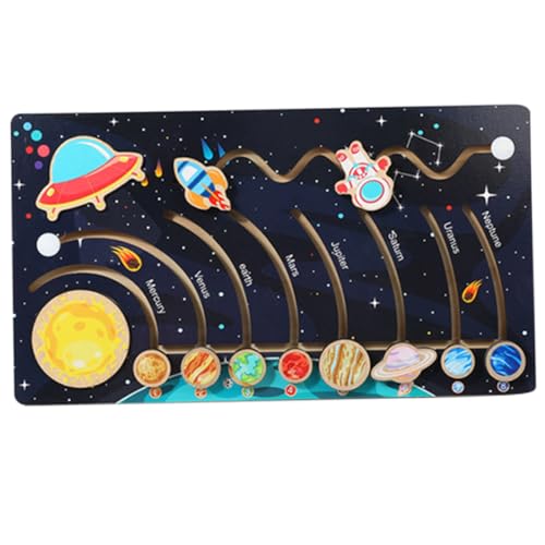 BESPORTBLE 1Satz Bewegliches Sonnensystem Puzzle Für Holz Weltraumspielzeug Kreativität Logischem Für Jahre Alte von BESPORTBLE