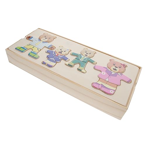 BESPORTBLE 1Satz Bildungsrätsel Holz Tierrätsel Puzzle Mit Wechselbaren Tierkleidungen Bär Für Kleinkinder Fördert Kreativität Und Motorische Fähigkeiten Für Jungen BESPORTBLE 1Satz Bildungsrätsel Holz Tierrätsel Puzzle Mit Wechselbaren Tierkleidungen Bär Für Kleinkinder Fördert Kreativität Und Motorische Fähigkeiten Für Jungen von BESPORTBLE