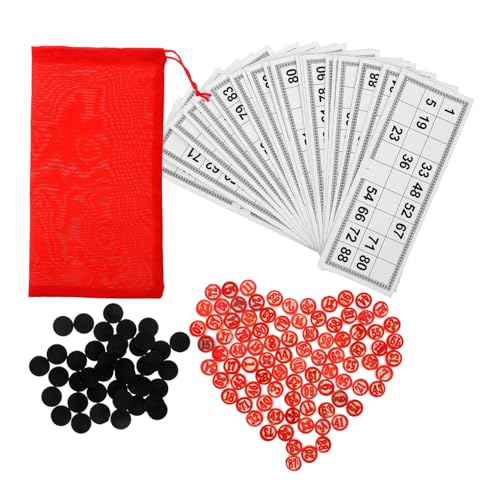 BESPORTBLE 1Satz Bingo Brettspiel Klassisches Zahlenschach Für Erwachsene Und Interessantes Partyspiel Für Familien Und Hochzeiten Für Unterhaltungsabende Und Spieleabende von BESPORTBLE