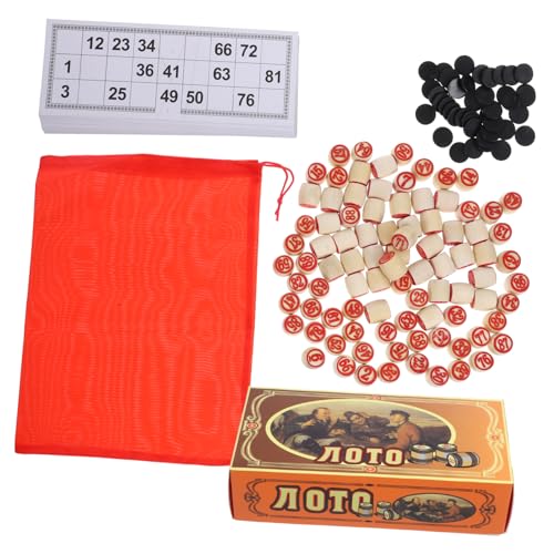 BESPORTBLE 1Satz Bingo Spielset aus Holz Doppelseitige Zahlenkarten und Spielbrett für Haushalts und Partyspiele Leicht und Tragbar Langlebig und Robust für Endlosen Spielspaß BESPORTBLE 1Satz Bingo Spielset aus Holz Doppelseitige Zahlenkarten und Spielbrett für Haushalts und Partyspiele Leicht und Tragbar Langlebig und Robust für Endlosen Spielspaß von BESPORTBLE