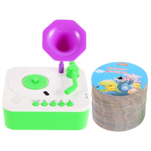 BESPORTBLE 1Satz Cartoon Phonograph Für Kleinkinder Mit Musik Und Geschichtsfunktion Lernkarten Sensorisches Zur des Hörens Musikalität von BESPORTBLE