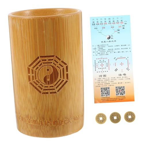 BESPORTBLE 1Satz Chinesischer Buddhistischer Wahrsagerei Eimer Mit Bambusrohr Und Großen Kupfermünzen Traditionelles Werkzeug Für Feng Shui Und Spirituelle BESPORTBLE 1Satz Chinesischer Buddhistischer Wahrsagerei Eimer Mit Bambusrohr Und Großen Kupfermünzen Traditionelles Werkzeug Für Feng Shui Und Spirituelle von BESPORTBLE