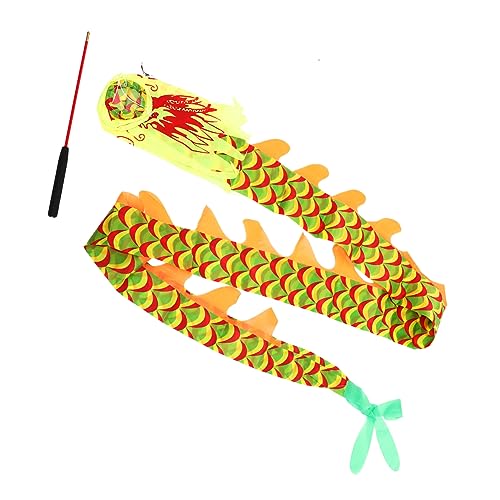 BESPORTBLE 1Satz Chinesisches Drachen Tanzband Drachen Stange Leichtes Tanzzubehör für Outdoor Fitness und Spiele Fördert Kreativität und Körperliche BESPORTBLE 1Satz Chinesisches Drachen Tanzband Drachen Stange Leichtes Tanzzubehör für Outdoor Fitness und Spiele Fördert Kreativität und Körperliche von BESPORTBLE