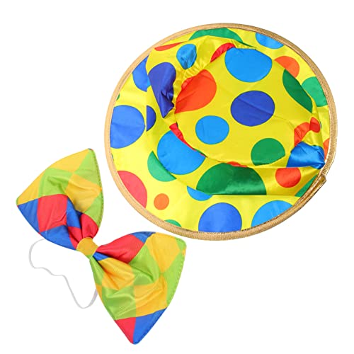 BESPORTBLE 1Satz Clownhut und Fliege Lustige Partyaccessoires für Kostümpartys und Karneval Atmungsaktiv Leicht und Bequem für Damen und Herren Teiliges BESPORTBLE 1Satz Clownhut und Fliege Lustige Partyaccessoires für Kostümpartys und Karneval Atmungsaktiv Leicht und Bequem für Damen und Herren Teiliges von BESPORTBLE