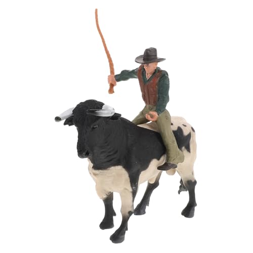 BESPORTBLE 1Satz Cowboy Modell Realistische Stierfigur für Schreibtischdekoration Kleines Bullenmodell aus Hochwertigem Material Zuhause und Büro Deko Statue BESPORTBLE 1Satz Cowboy Modell Realistische Stierfigur für Schreibtischdekoration Kleines Bullenmodell aus Hochwertigem Material Zuhause und Büro Deko Statue von BESPORTBLE