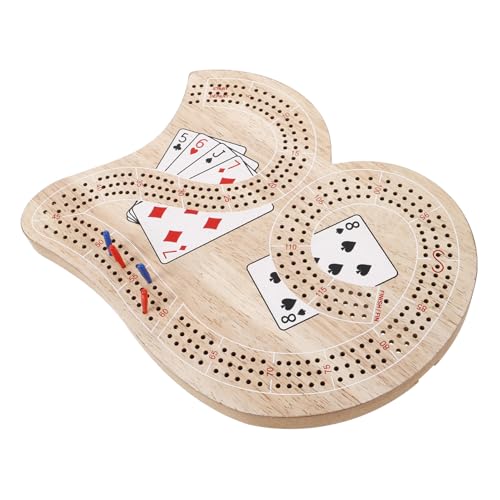BESPORTBLE 1Satz Cribbage Brettspielset Tragbares Förmiges Wertungsbrett für Spieler Leicht und Kompakt Handwerkskunst Einzigartiges Design für Unterwegs Hause BESPORTBLE 1Satz Cribbage Brettspielset Tragbares Förmiges Wertungsbrett für Spieler Leicht und Kompakt Handwerkskunst Einzigartiges Design für Unterwegs Hause von BESPORTBLE