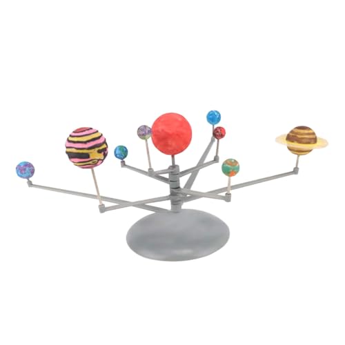 BESPORTBLE 1Satz DIY Astronomisches Modellset für Pädagogisches Planetensystem mit Rotierenden Planeten für Lernspiele und Dekoration im Kinderzimmer Lehrreiche Einführung von BESPORTBLE