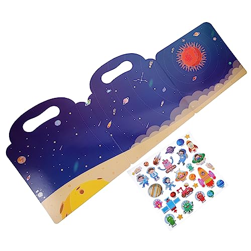 BESPORTBLE 1Satz DIY Aufkleberbuch Lustiges Wiederverwendbares Aufkleberbuch Für Bildungsspielzeug Mit Tragbarem Griff Für Kreative Und Lernspiele Jahren von BESPORTBLE