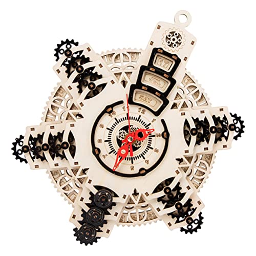 BESPORTBLE 1Satz DIY Holz Puzzle Uhr Bausatz Kreatives Uhr Modell für Handwerkliches zur Raumdekoration für Anlässe Wie Muttertag und Feiertage BESPORTBLE 1Satz DIY Holz Puzzle Uhr Bausatz Kreatives Uhr Modell für Handwerkliches zur Raumdekoration für Anlässe Wie Muttertag und Feiertage von BESPORTBLE