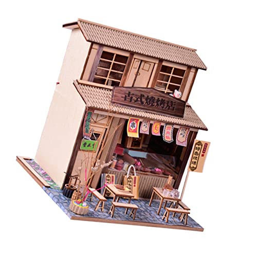 BESPORTBLE 1Satz DIY Holzhaus Modellbau Pädagogisches Für Kreatives Puzzle Zum Montieren Traditionelles Chinesisches Design Handgefertigtes Für Kleine Baumeister von BESPORTBLE