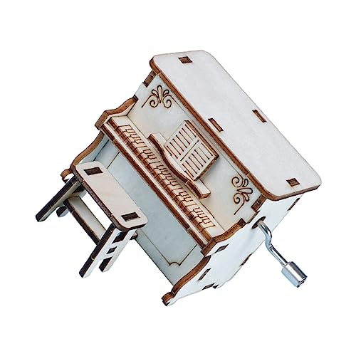 BESPORTBLE 1Satz DIY Klavier Musikbox Handgefertigte Holzspielzeug Box für Kreatives Montagespielzeug Vorstellungskraft und Konzentration Handwerkskunst von BESPORTBLE