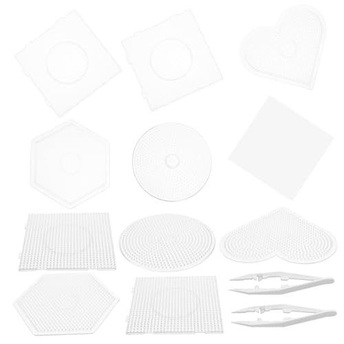 BESPORTBLE 1Satz DIY Perlenbrett Teiliges Bastelzubehör mit Verschiedenen Formen für Kreative Projekte für Bügelperlen und Gemeinsames mit Freunden von BESPORTBLE
