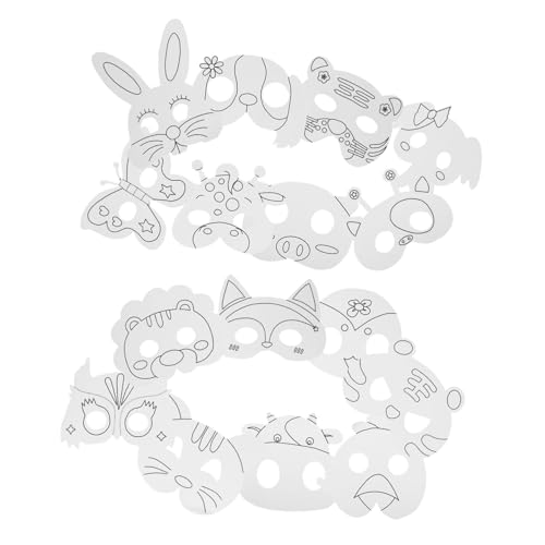 BESPORTBLE 1Satz DIY Tiermasken Leere Unbemalte Cosplay Masken Für Ausmalen Kreatives Und Basteln Für Kindergeburtstage Und Bastelprojekte BESPORTBLE 1Satz DIY Tiermasken Leere Unbemalte Cosplay Masken Für Ausmalen Kreatives Und Basteln Für Kindergeburtstage Und Bastelprojekte von BESPORTBLE