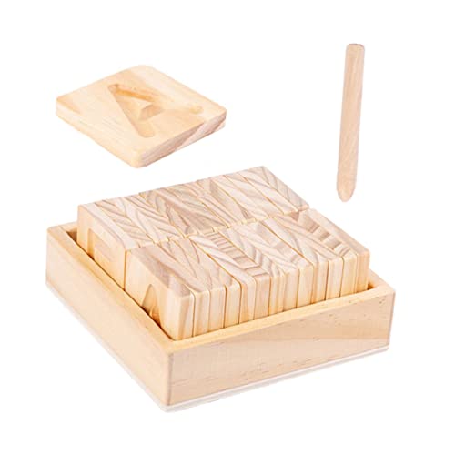 BESPORTBLE 1Satz Doppelseitiges Holz Buchstabenerkennungsspielzeug Für Alphabet Lernspielzeug Mit Englischen Montessori Für Frühkindliche BESPORTBLE 1Satz Doppelseitiges Holz Buchstabenerkennungsspielzeug Für Alphabet Lernspielzeug Mit Englischen Montessori Für Frühkindliche von BESPORTBLE