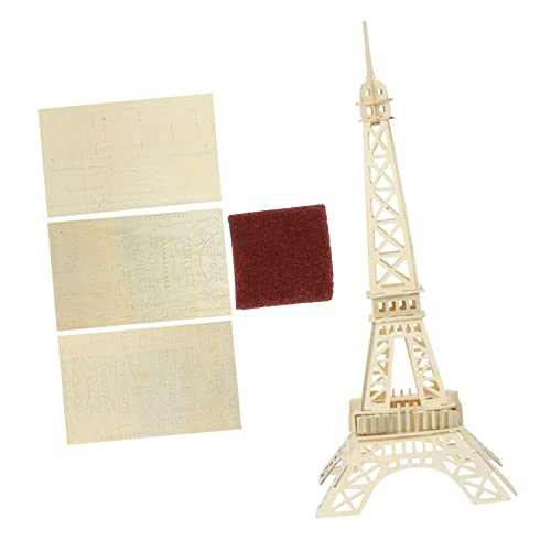 BESPORTBLE 1Satz Eiffelturm Puzzle Aus DIY Modellbausatz Für Erwachsene Kreatives Eltern Interaktion Kleber Herausforderndes von BESPORTBLE