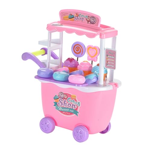BESPORTBLE 1Satz Eiswagen Für Interaktives Lernspielzeug Mit Bunten Macarons Und Eiscreme DIY Fördert Kreative Fähigkeiten Für Jungen Und Jahren von BESPORTBLE