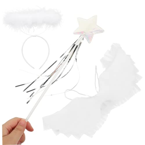 BESPORTBLE 1Satz Engelsflügel Kostümset Für Teiliges Cosplay Mit Haarschmuck Requisite Für Bühnenaufführungen von BESPORTBLE
