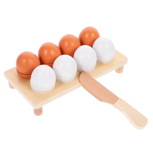 BESPORTBLE 1Satz Erschwingliches Holzspielzeug für Imitiertes Schneidspielzeug mit Holz Eiern für Kognitive Entwicklung und Rollenspiele für Kleinkinder und Vorschulkinder Fördert BESPORTBLE 1Satz Erschwingliches Holzspielzeug für Imitiertes Schneidspielzeug mit Holz Eiern für Kognitive Entwicklung und Rollenspiele für Kleinkinder und Vorschulkinder Fördert von BESPORTBLE