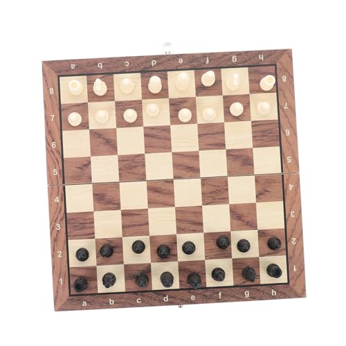 BESPORTBLE 1Satz Faltbares Schachspiel Für Hochwertiges Holz Schachbrett Lehrreiches Brettspiel Für Familien Und Reisen Schach Dame BESPORTBLE 1Satz Faltbares Schachspiel Für Hochwertiges Holz Schachbrett Lehrreiches Brettspiel Für Familien Und Reisen Schach Dame von BESPORTBLE