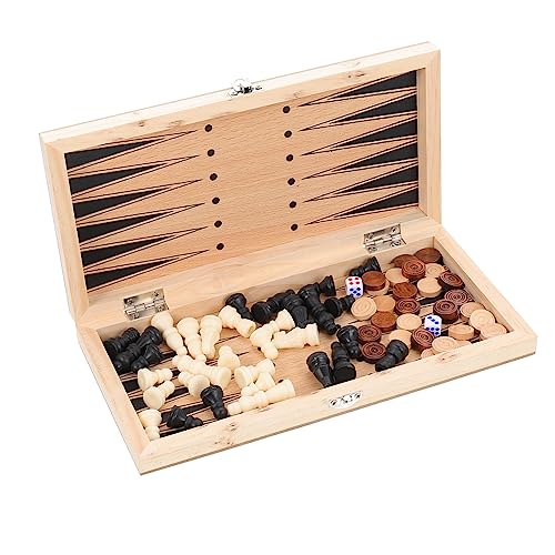 BESPORTBLE 1Satz Faltbares Schachspielset Aus Holz Für Bildungsschach Holzschachspielzeug Checkers Brettspiel Tragbar Für Reisen BESPORTBLE 1Satz Faltbares Schachspielset Aus Holz Für Bildungsschach Holzschachspielzeug Checkers Brettspiel Tragbar Für Reisen von BESPORTBLE