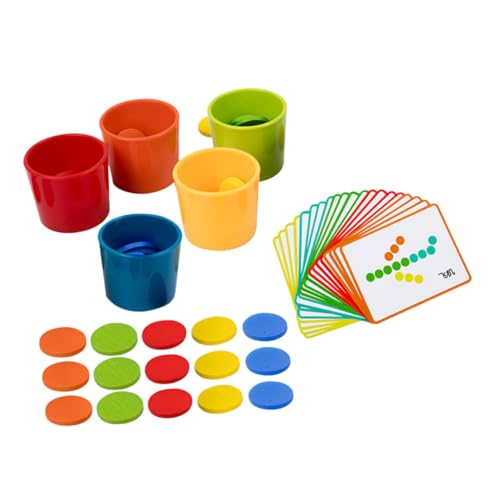 BESPORTBLE 1Satz Farbsortierbecher aus Holz Montessori Lernspielzeug für Kleinkinder Ab Jahr Fördert Farberkennung und Motorische Fähigkeiten Langlebig Leicht und Sicher BESPORTBLE 1Satz Farbsortierbecher aus Holz Montessori Lernspielzeug für Kleinkinder Ab Jahr Fördert Farberkennung und Motorische Fähigkeiten Langlebig Leicht und Sicher von BESPORTBLE