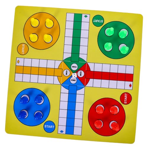 BESPORTBLE 1Satz Fliegende Schachmatte Tragbares Schachspielzeug Ludo für Partys und Freizeitaktivitäten Leicht Langlebig und Sicher für Stundenlangen Spielspaß von BESPORTBLE