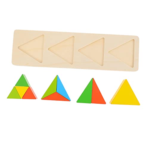 BESPORTBLE 1Satz Form Passendes aus Holz Geometrisches Puzzle für Frühes Lernen Kinderspielzeug Kognitiven Fähigkeiten und Formerkennung Geeignet für Kleinkinder von BESPORTBLE